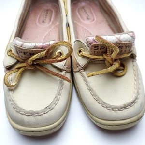 Sperry Top-Sider Angelfish Pink Plaid Boat Shoes